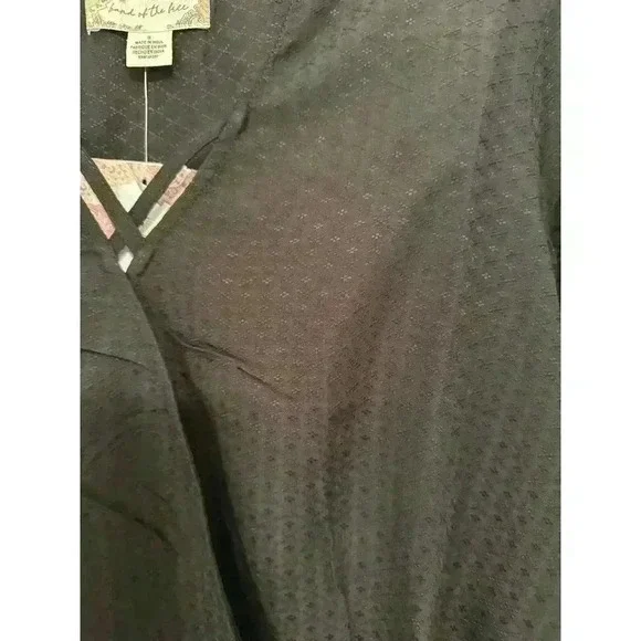 Band‎ of Gypsies Black Oversized Long Sleeve Blouse size S NWT - Picture 2 of 4